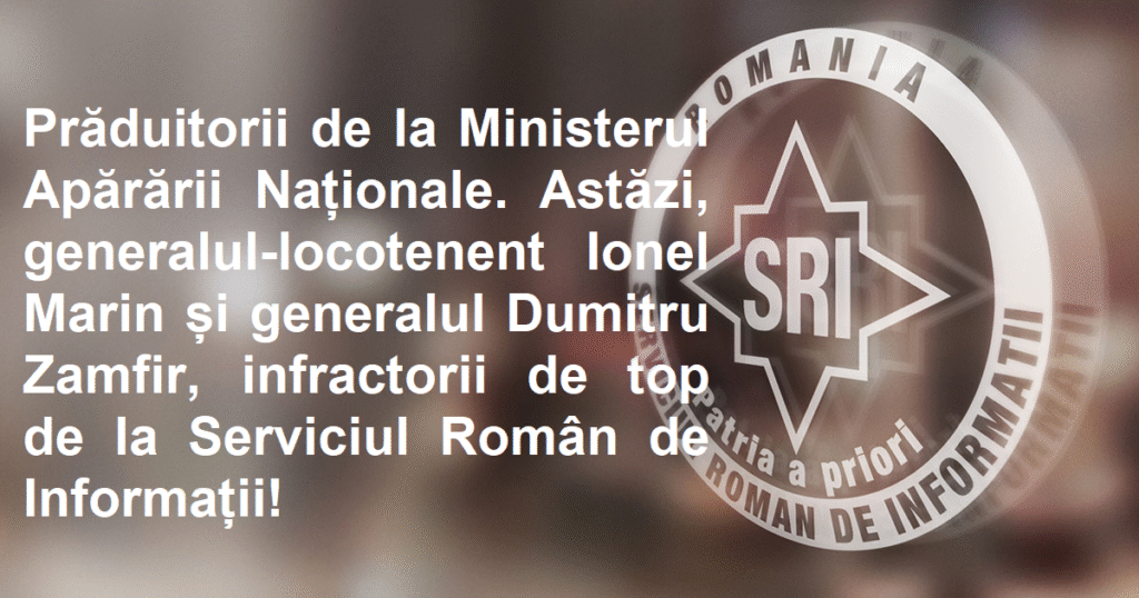 2025. Prăduitorii de la Ministerul Apărării Naționale.